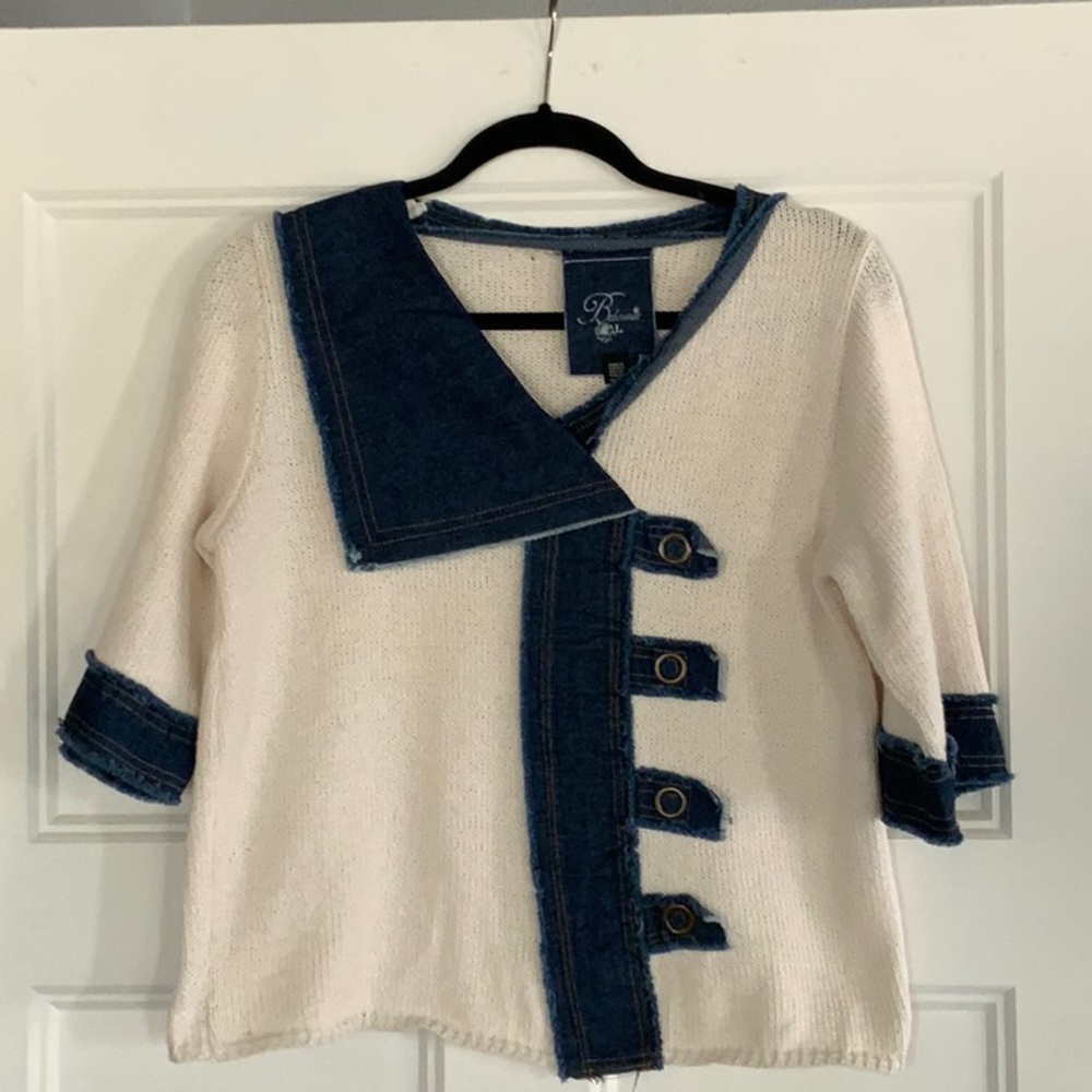 Belamie Crop Sweater Sz L